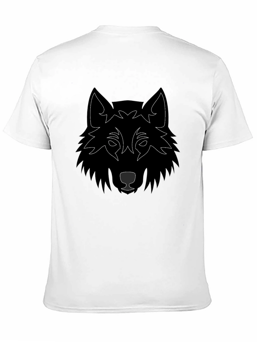 Wolf Graphic Tee - Black Cotton Blend