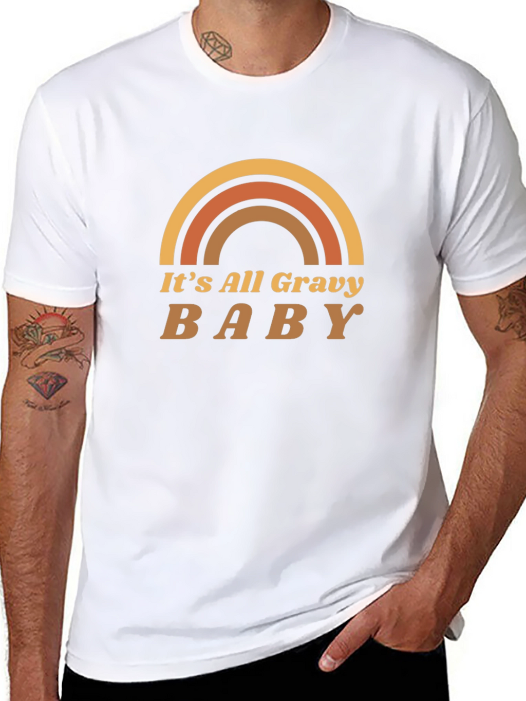 Its All Gravy Baby Graphic Tee - Black