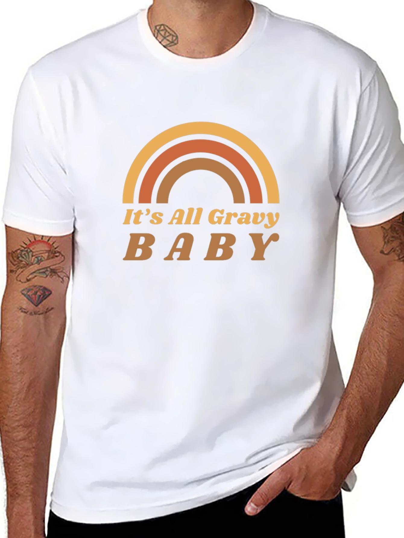 Its All Gravy Baby Graphic Tee - Black