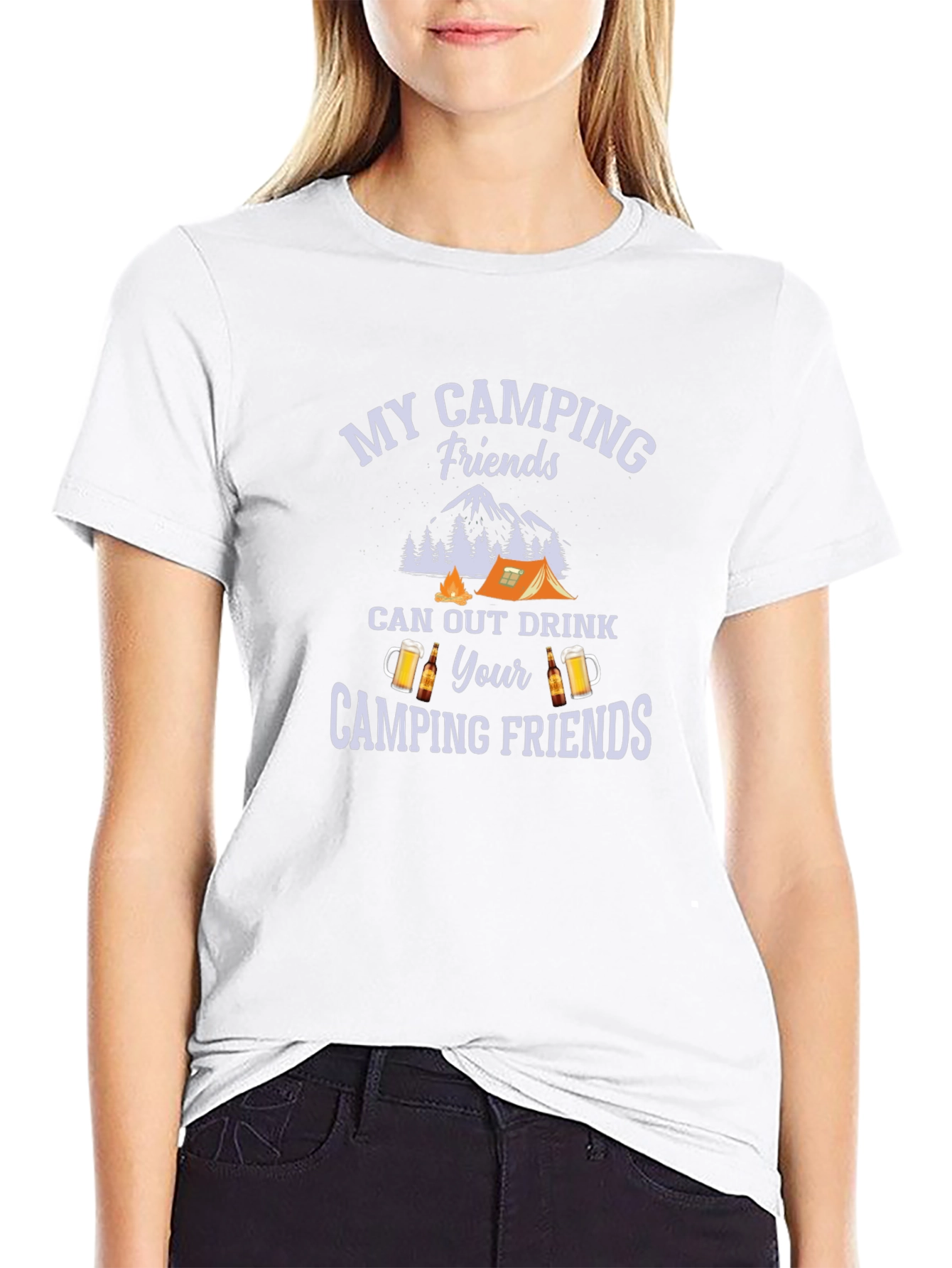 Camping Friends T-Shirt - Drinking Buddies