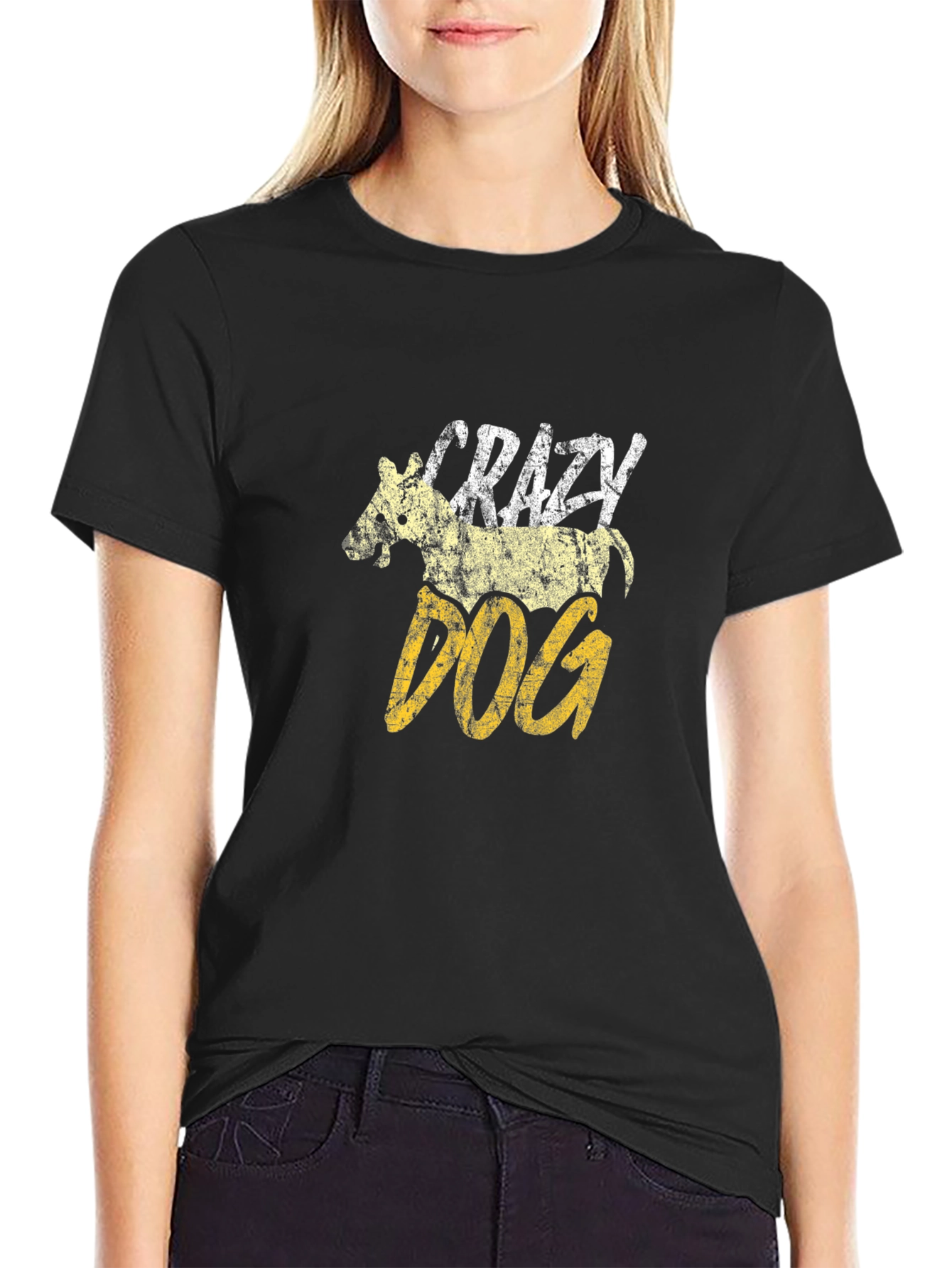 Crazy Dog Graphic T-Shirt