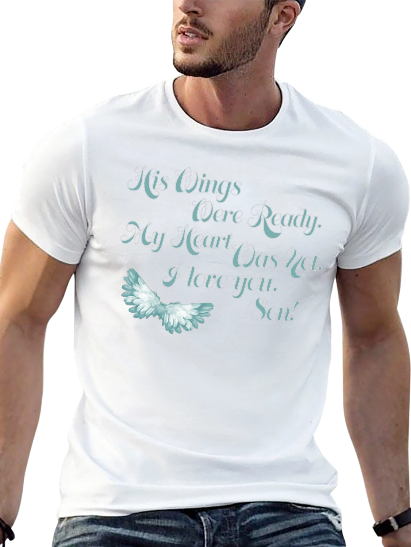His Wings Were Ready Memorial T-Shirt