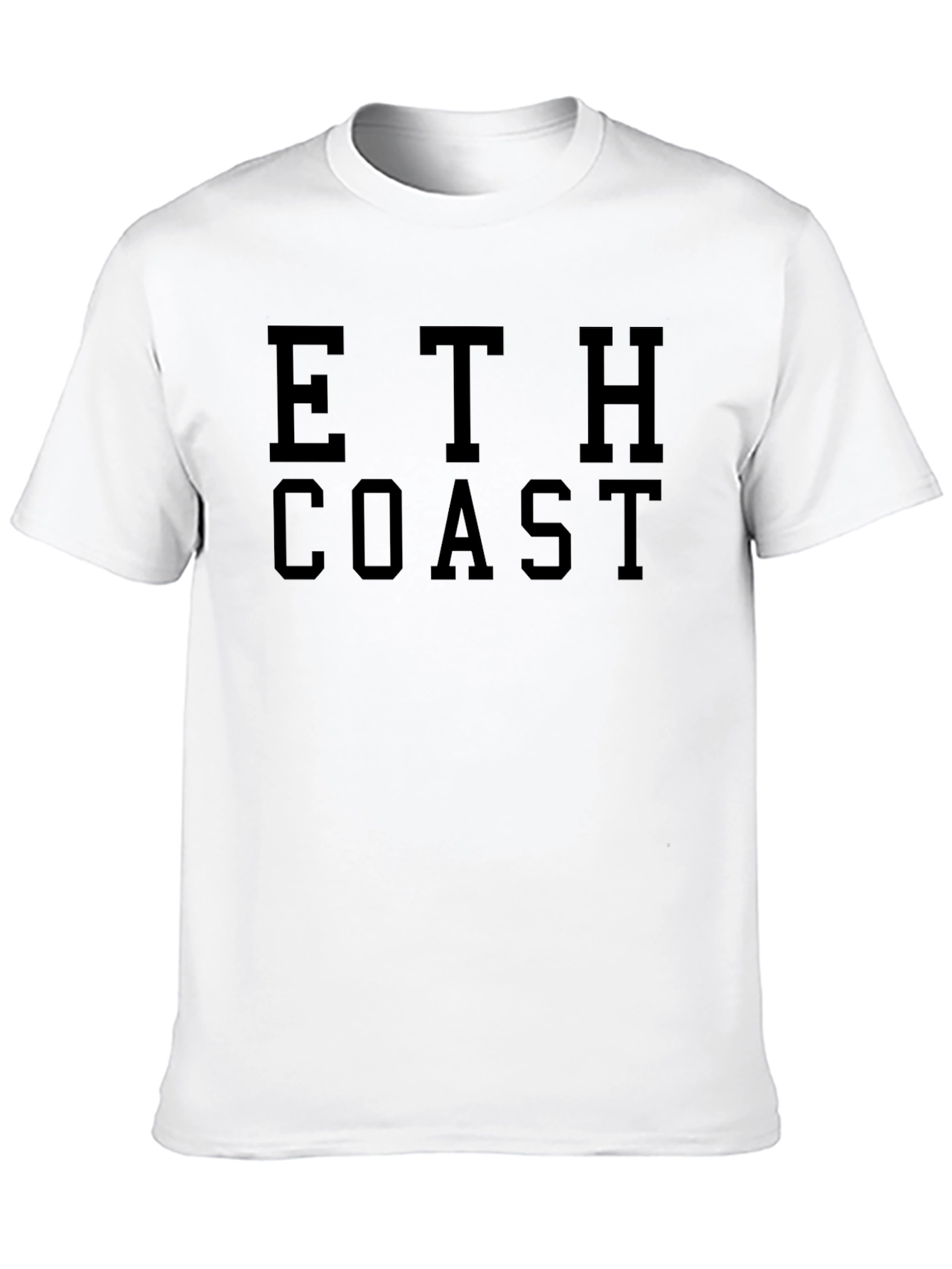 ETH Coast Graphic T-Shirt - Black Cotton Tee