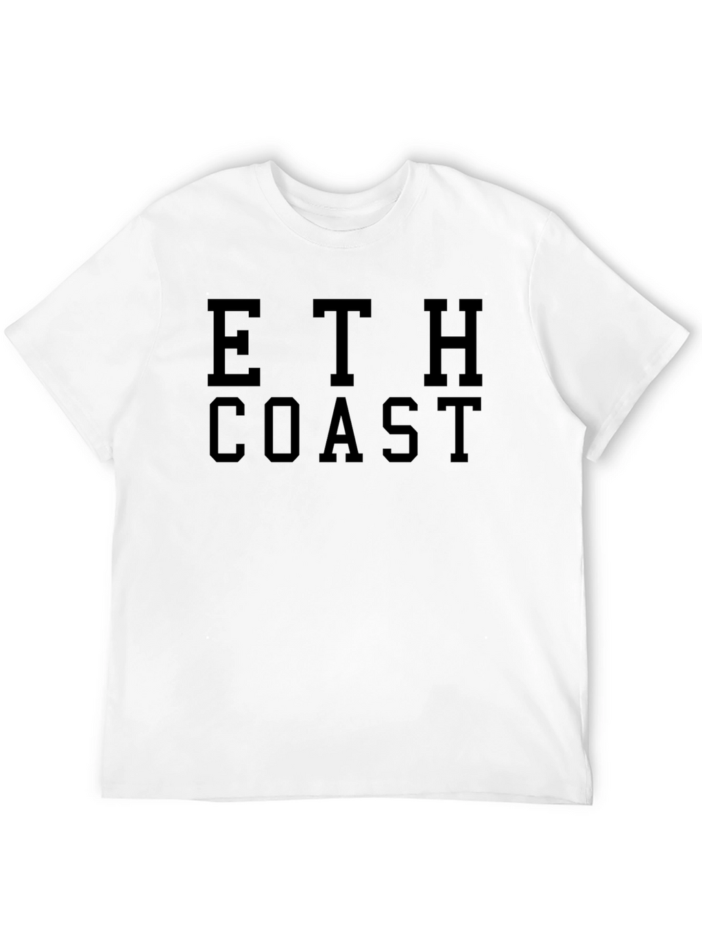 ETH Coast Graphic T-Shirt - Black Cotton Tee