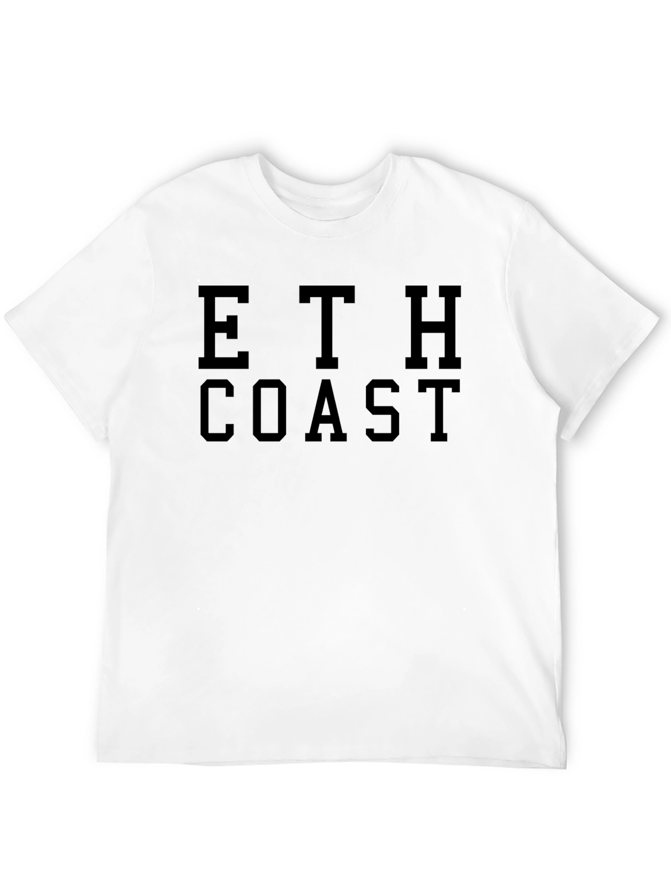 ETH Coast Graphic T-Shirt - Black Cotton Tee