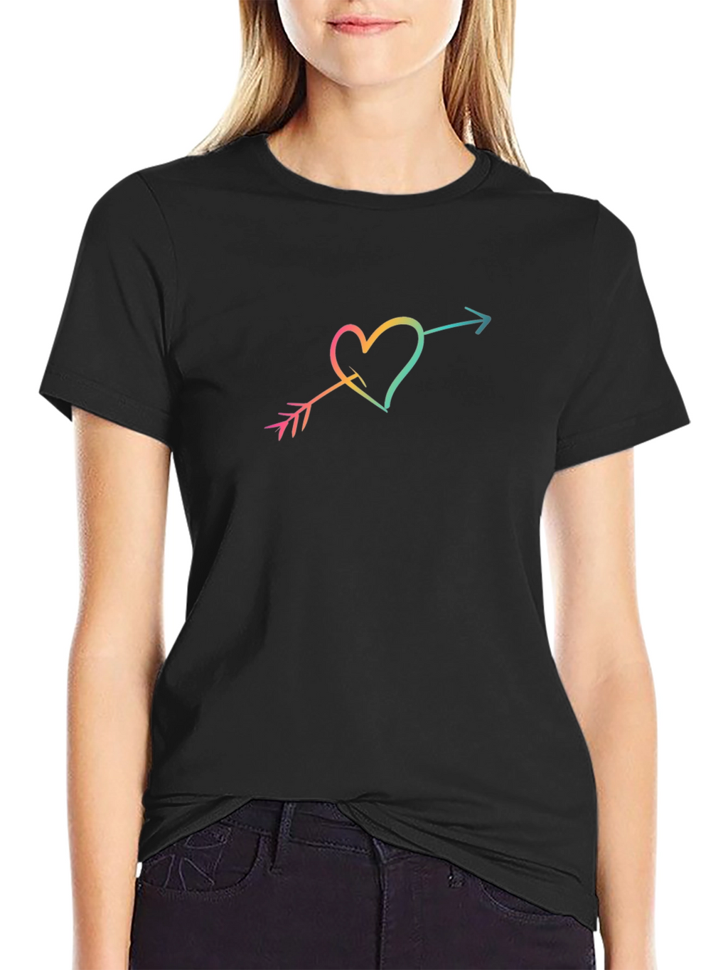 Heart & Arrow Tee - Black