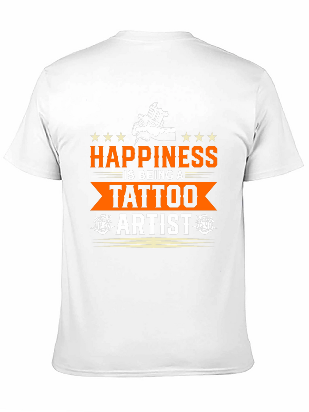 Happiness Tattoo Artist T-Shirt - Black