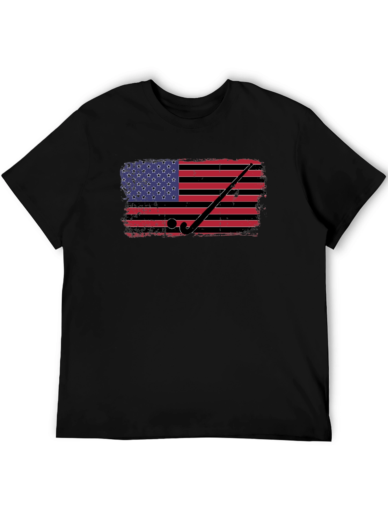 USA Hockey Flag Graphic Tee - Patriotic Style