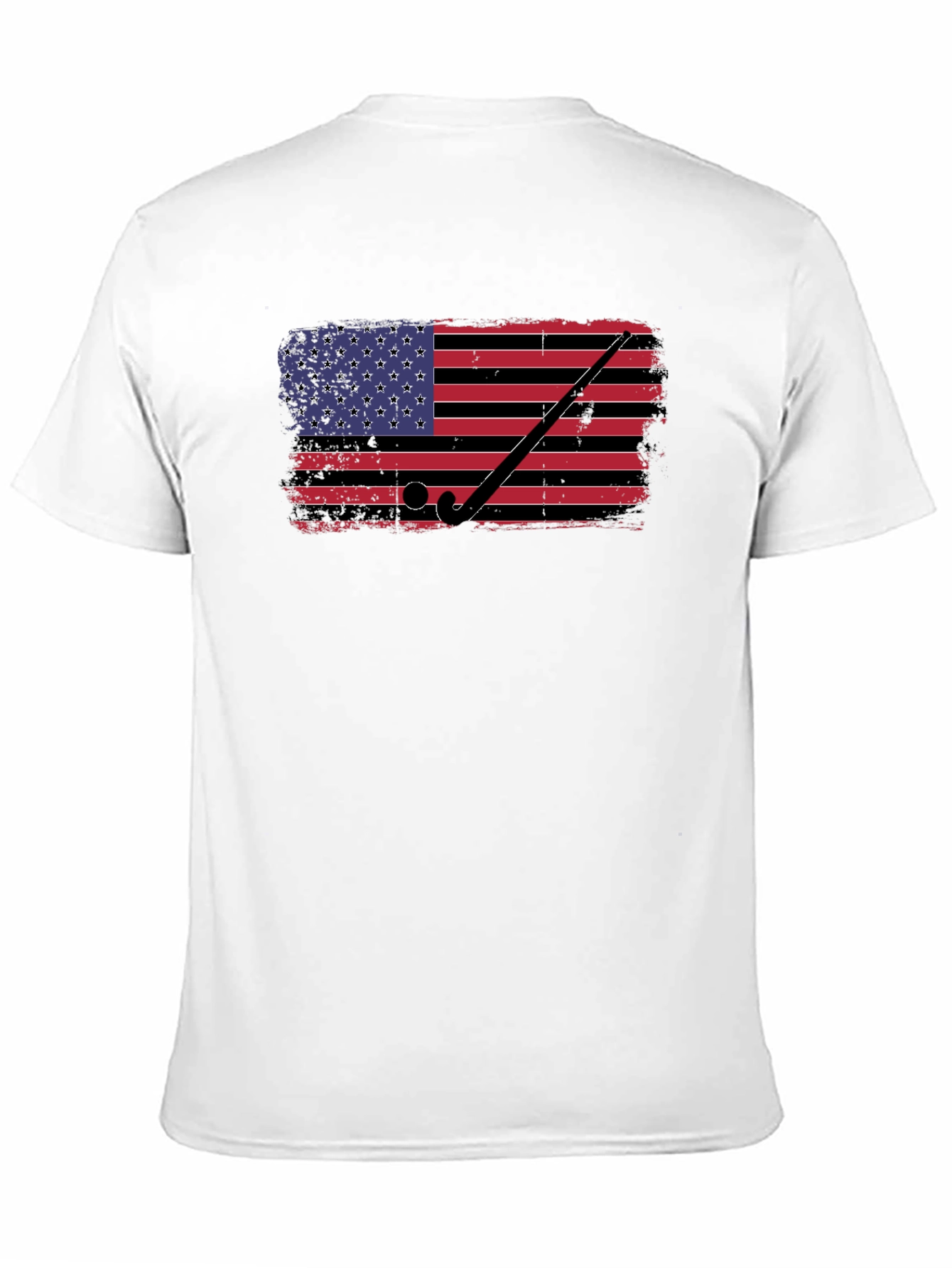USA Hockey Flag Graphic Tee - Patriotic Style