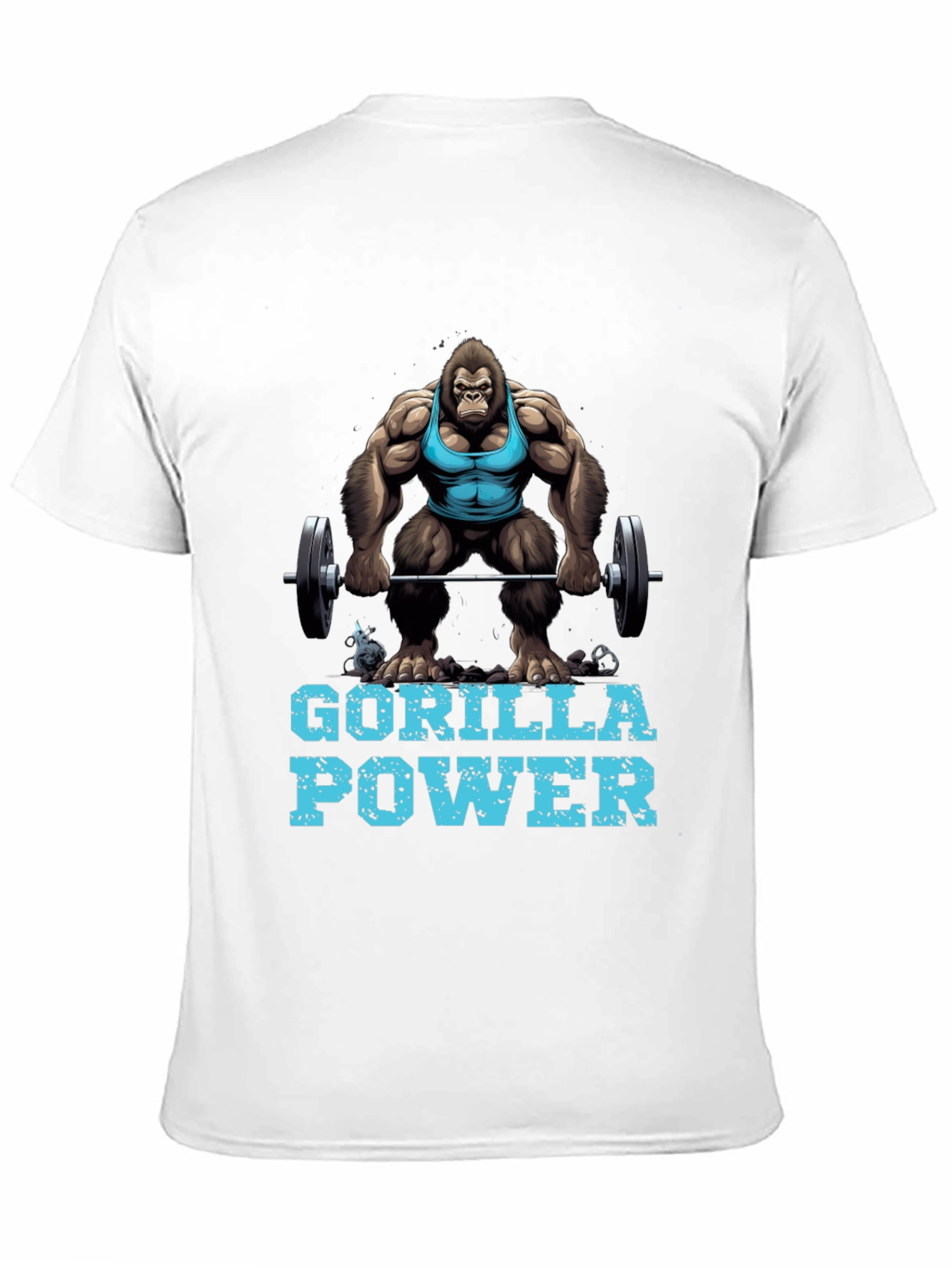 Gorilla Power Graphic Tee - Gym Beast Mode