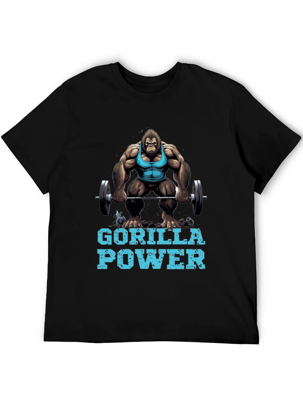 Gorilla Power Graphic Tee - Gym Beast Mode