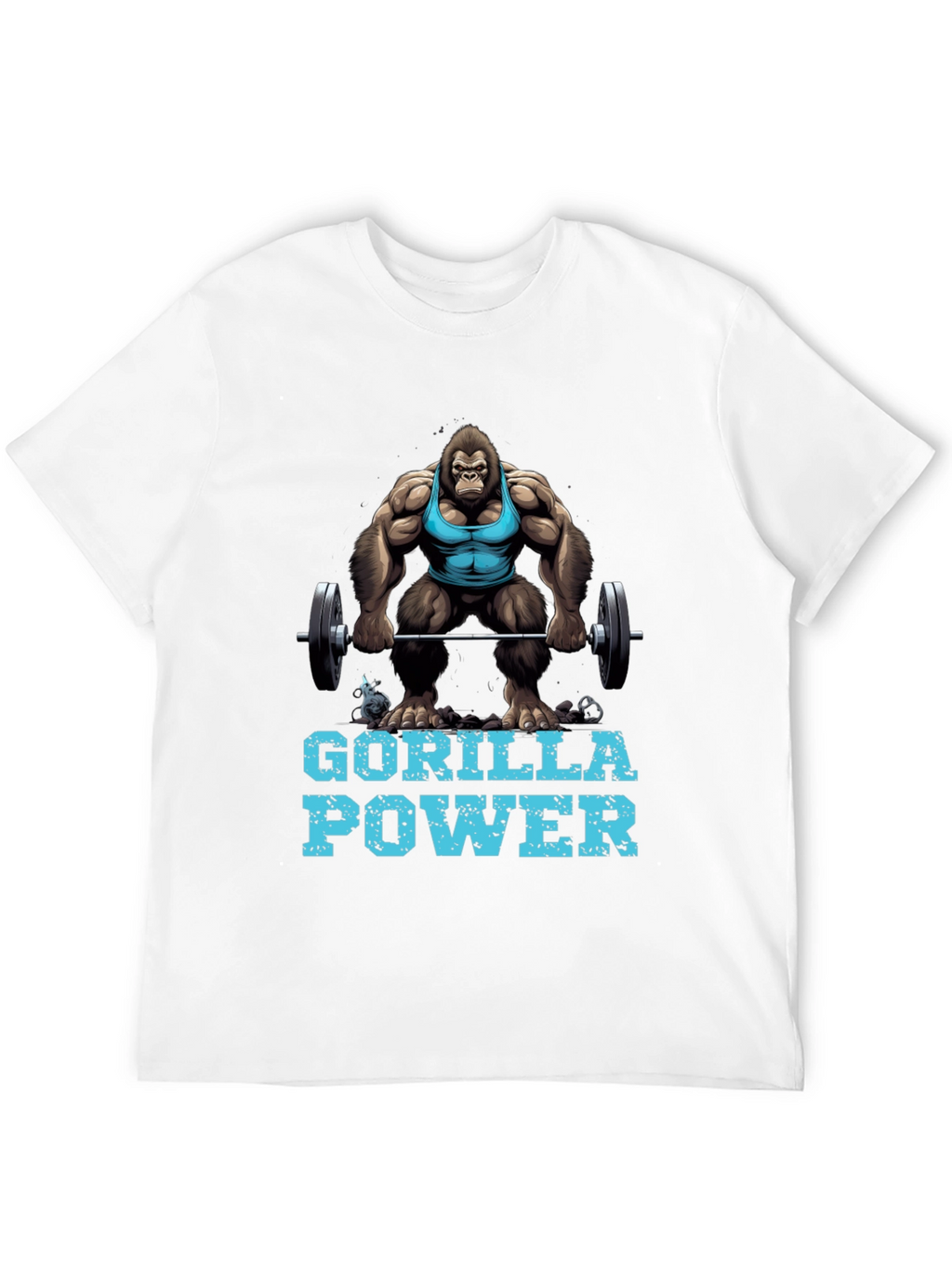 Gorilla Power Graphic Tee - Gym Beast Mode