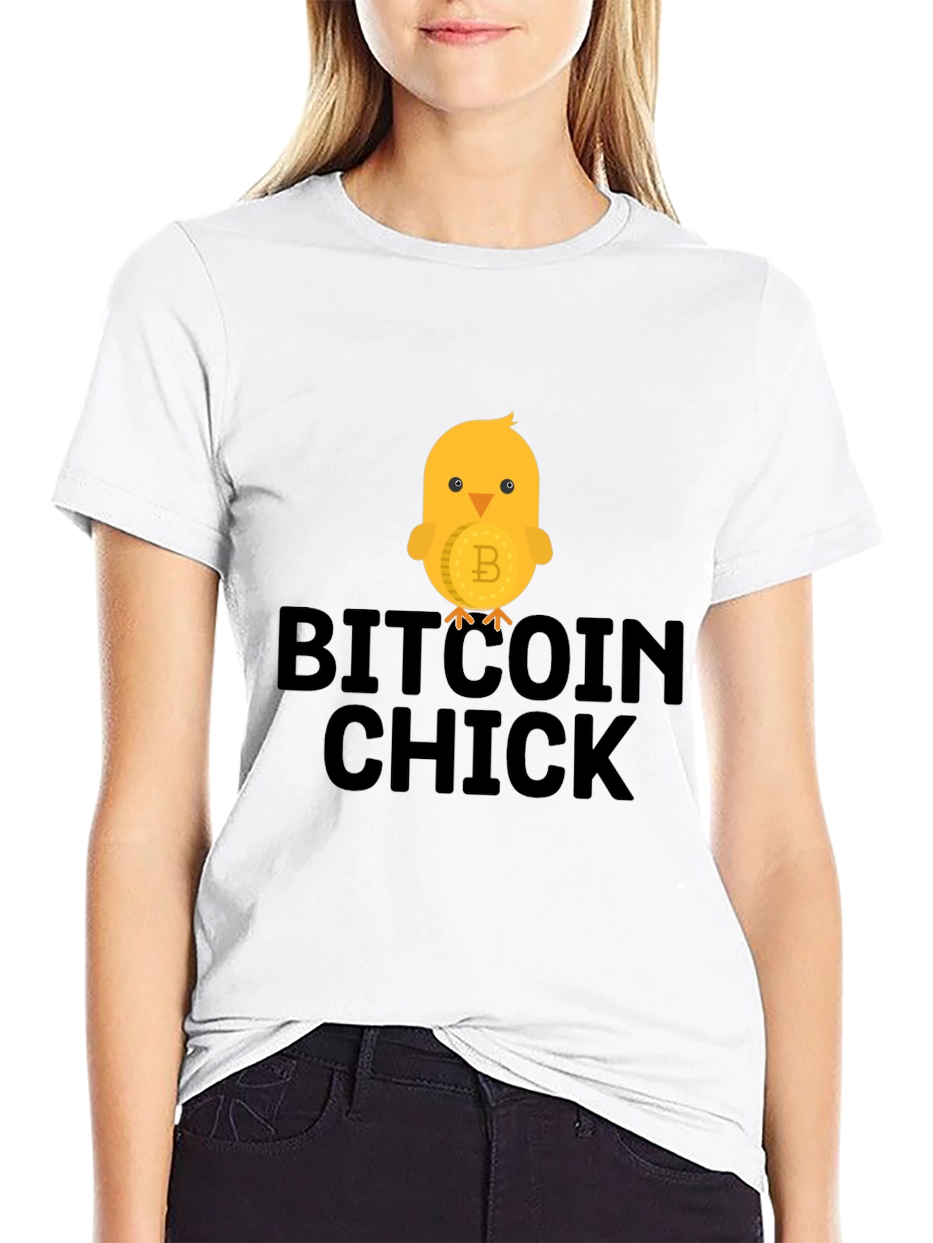 Bitcoin Chick T-Shirt - Crypto Tee