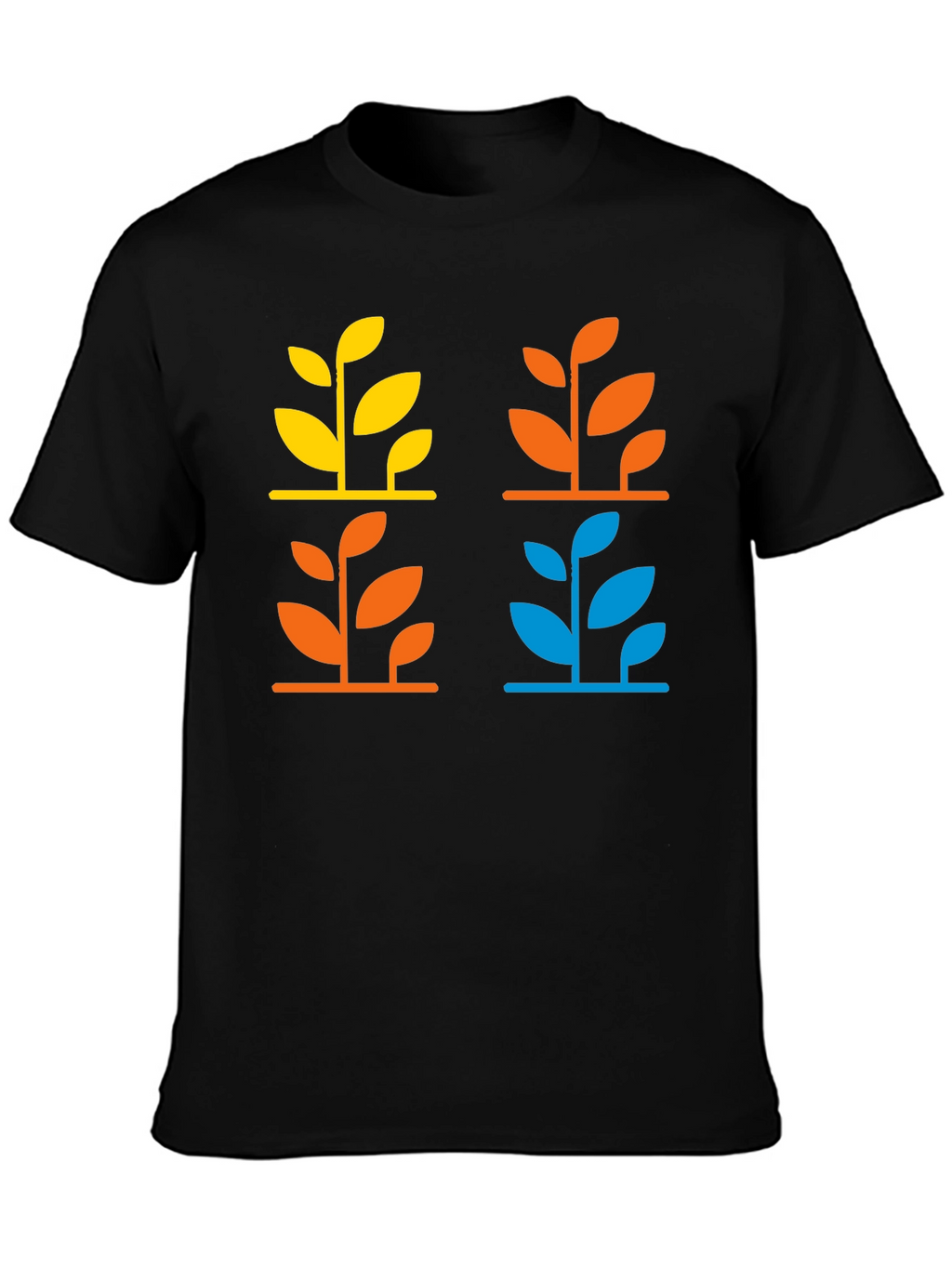Modern Botanical Graphic T-Shirt