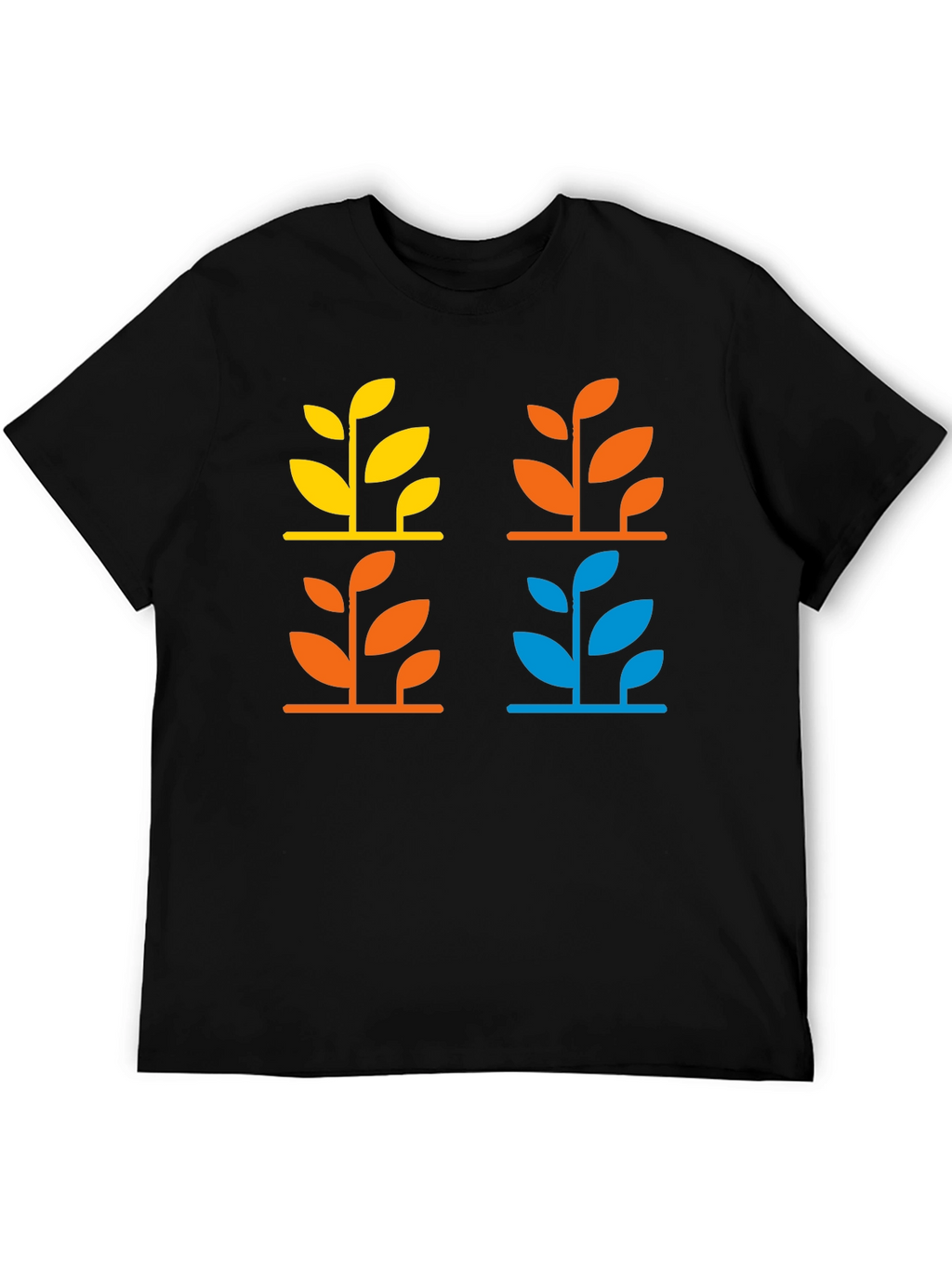 Modern Botanical Graphic T-Shirt