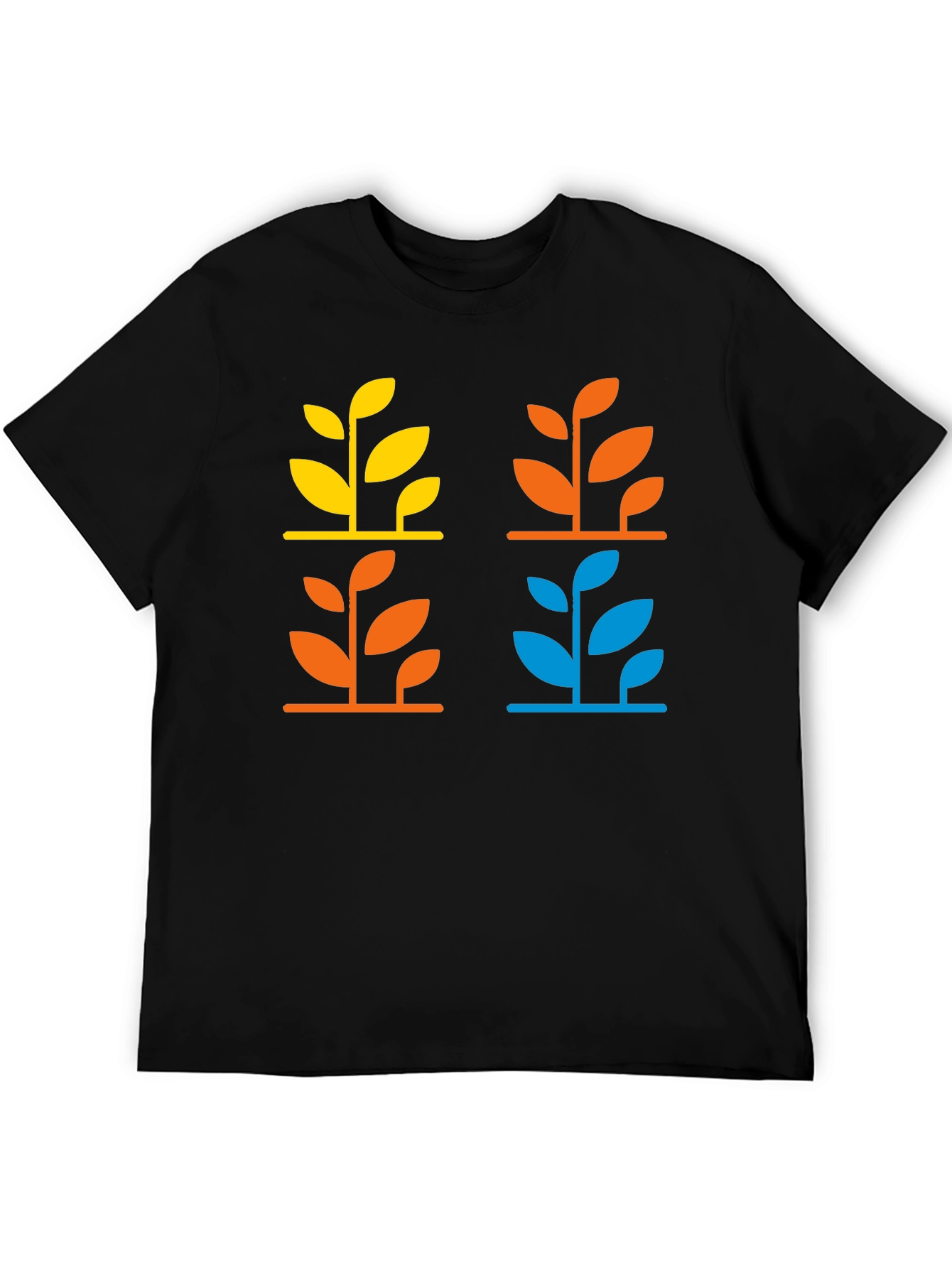Modern Botanical Graphic T-Shirt