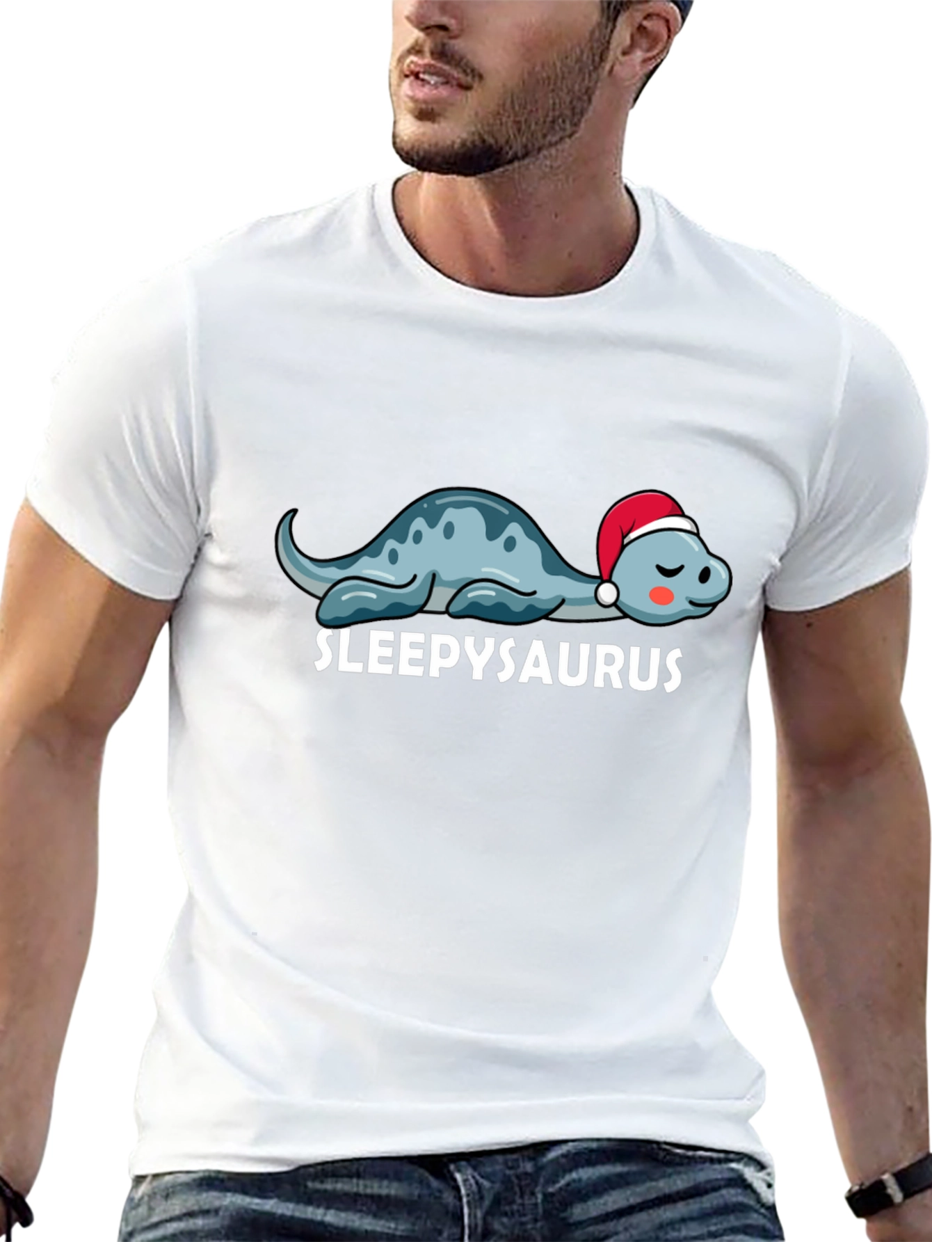 Sleepysaurus T-Shirt - Cute Dinosaur Tee