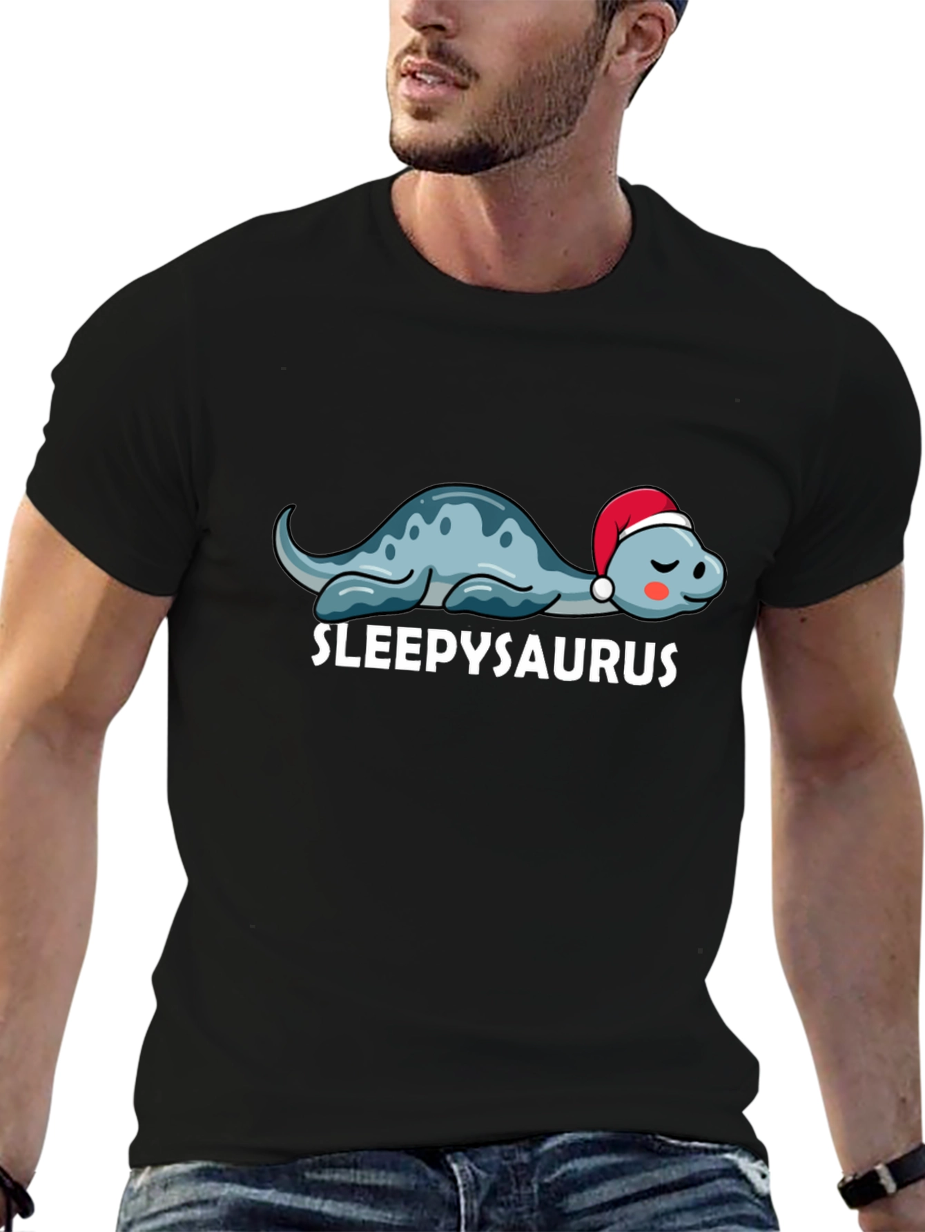 Sleepysaurus T-Shirt - Cute Dinosaur Tee