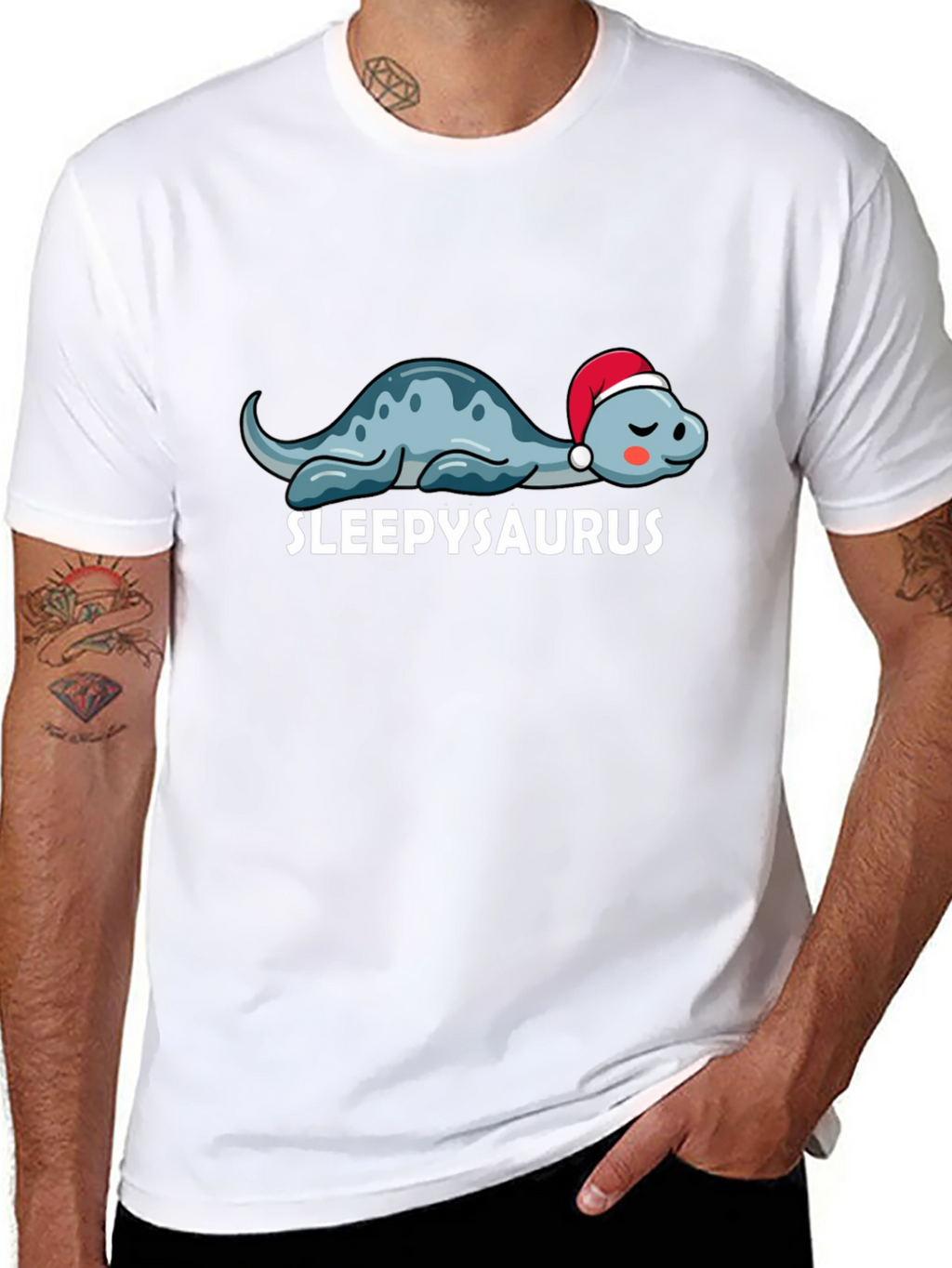 Sleepysaurus T-Shirt - Cute Dinosaur Tee