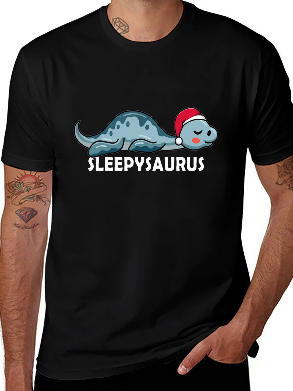 Sleepysaurus T-Shirt - Cute Dinosaur Tee