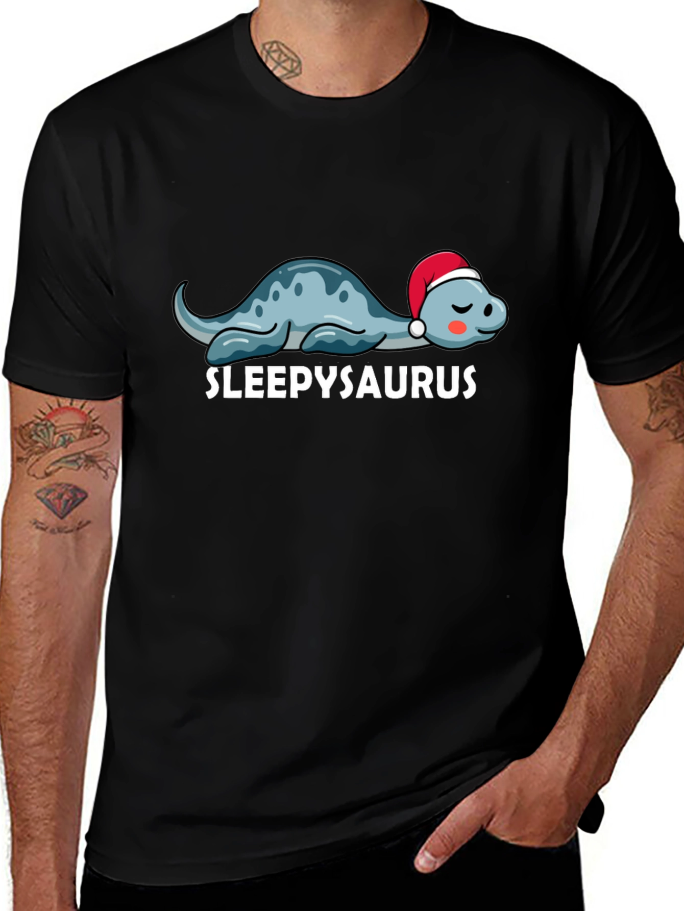 Sleepysaurus T-Shirt - Cute Dinosaur Tee