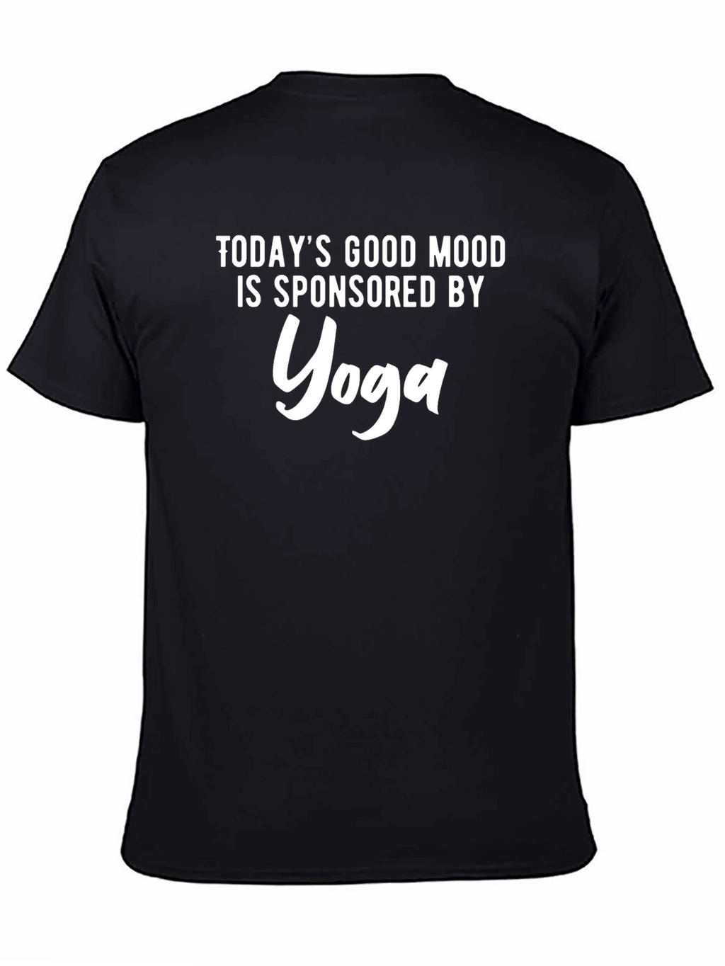 Yoga Sponsored Good Mood Black T-Shirt