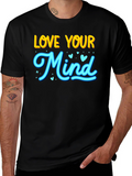 Love Your Mind Graphic T-Shirt - Black