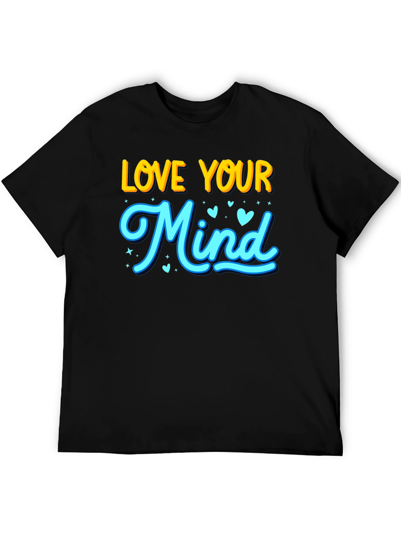 Love Your Mind Graphic T-Shirt - Black