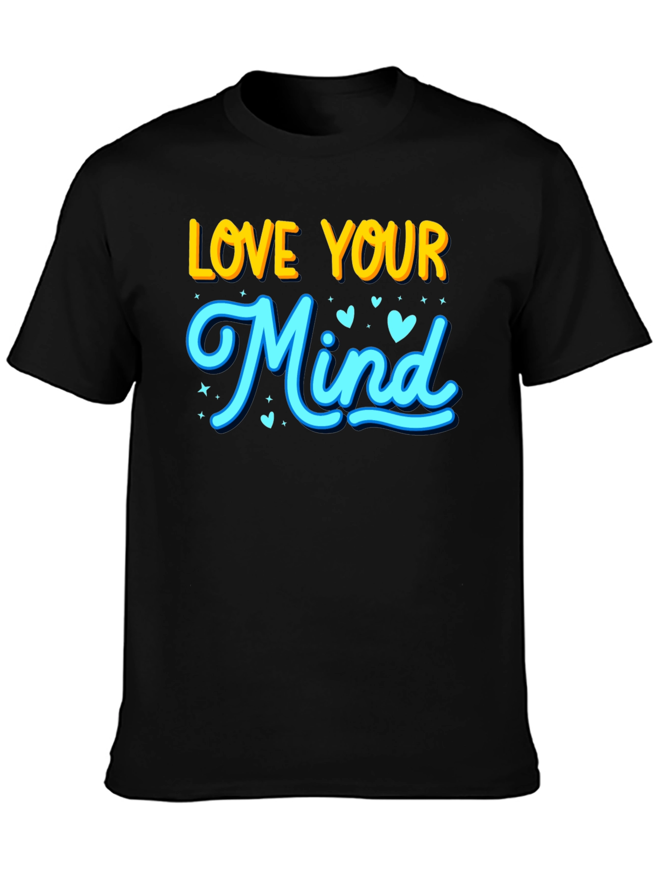 Love Your Mind Graphic T-Shirt - Black