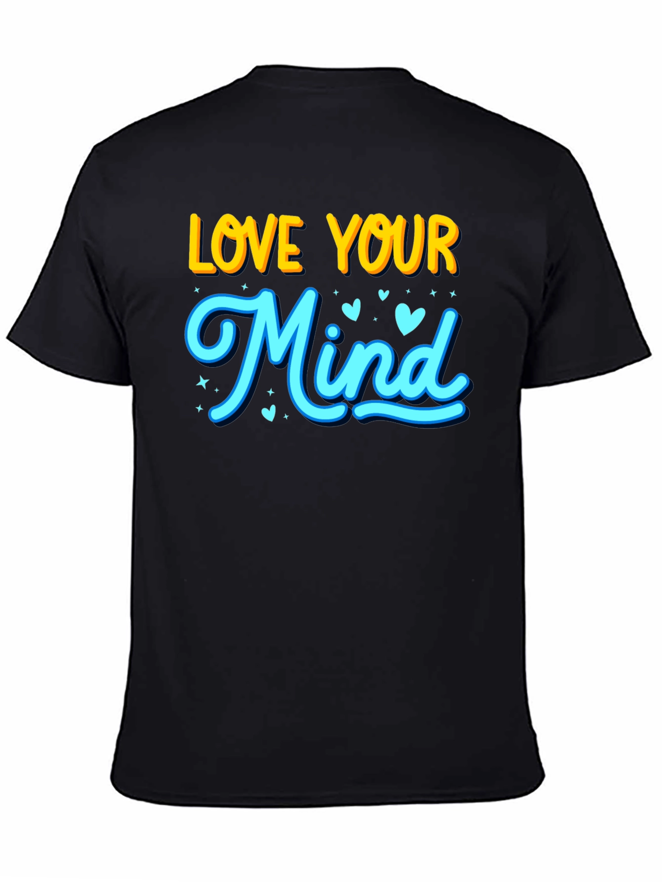 Love Your Mind Graphic T-Shirt - Black