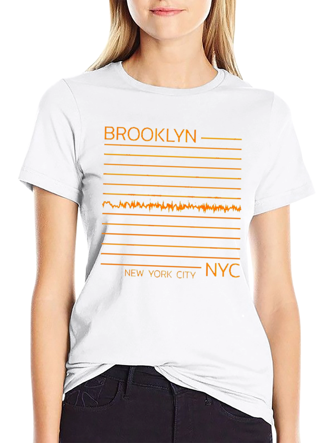 Brooklyn New York City Graphic Tee - Black