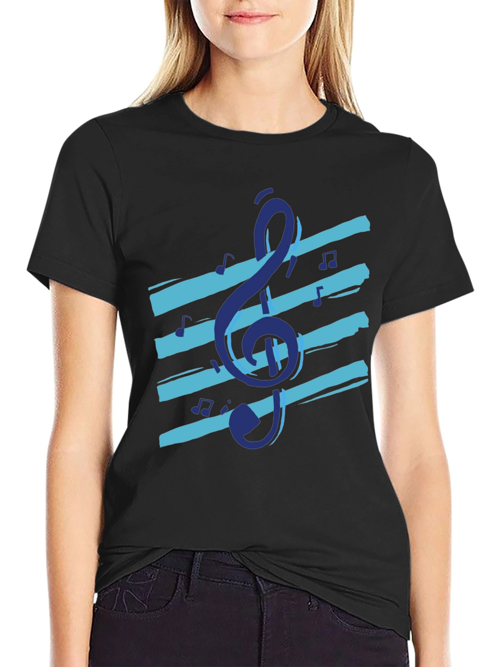 Music Note Graphic Tee - Cool Casual Design