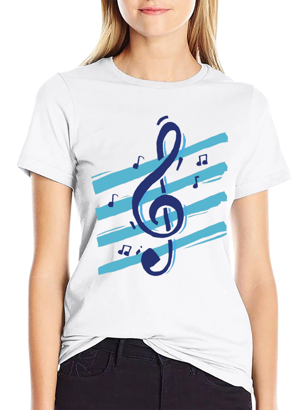 Music Note Graphic Tee - Cool Casual Design