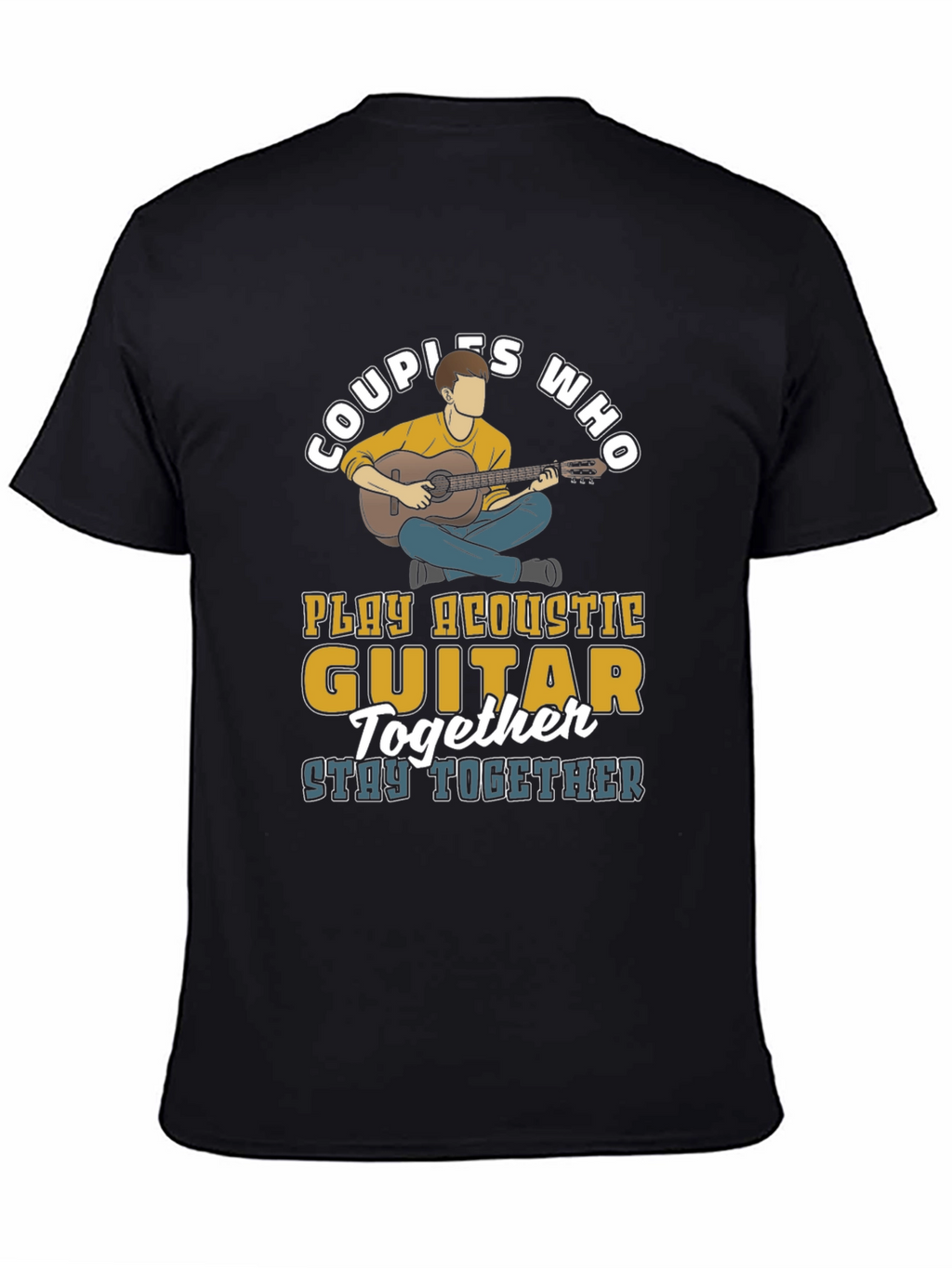 Couples Who Play Acoustic Guitar Together T-Shirt