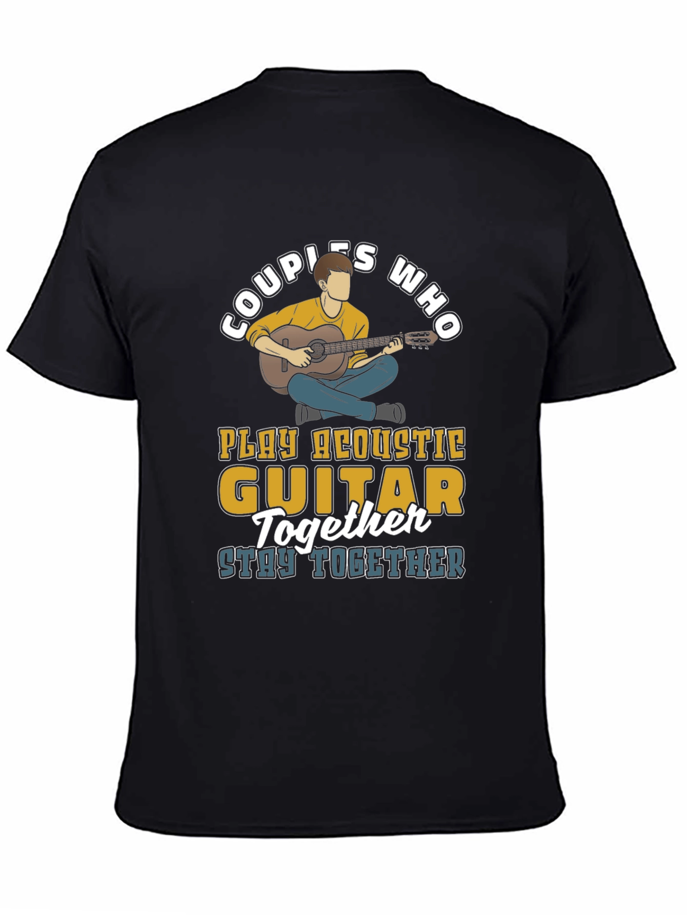 Couples Who Play Acoustic Guitar Together T-Shirt