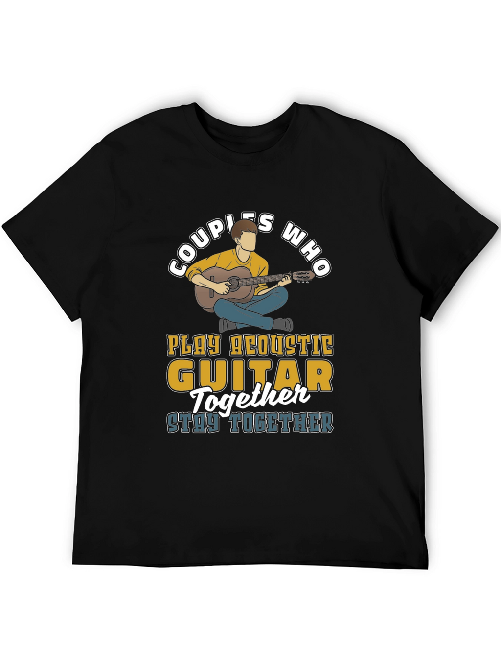 Couples Who Play Acoustic Guitar Together T-Shirt