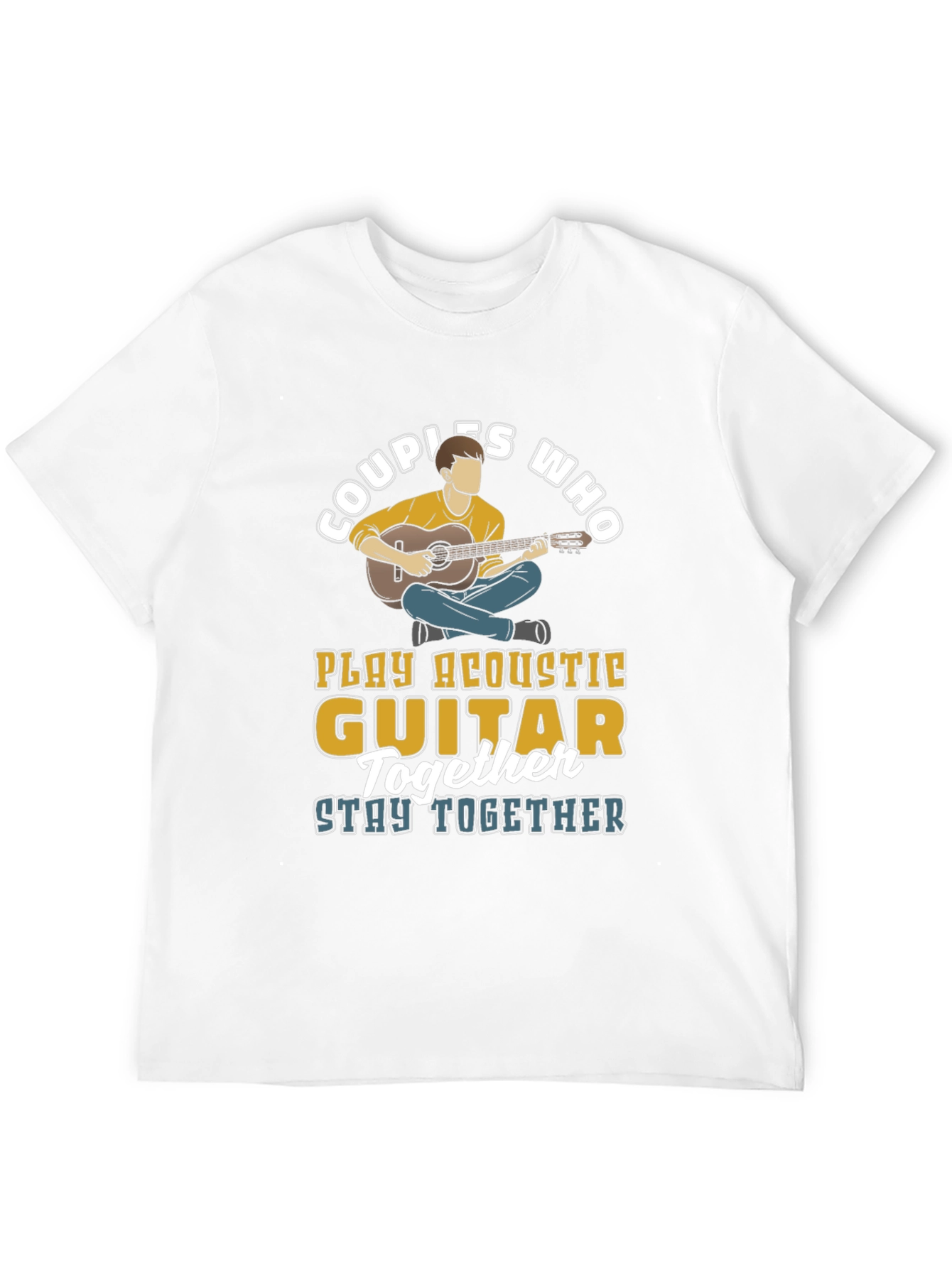 Couples Who Play Acoustic Guitar Together T-Shirt