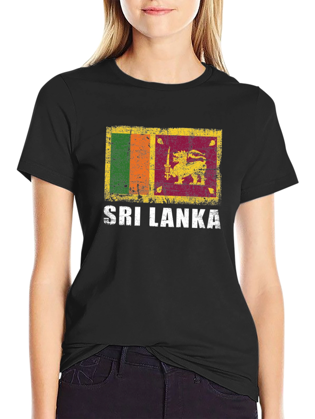 Sri Lanka Flag Graphic T-Shirt
