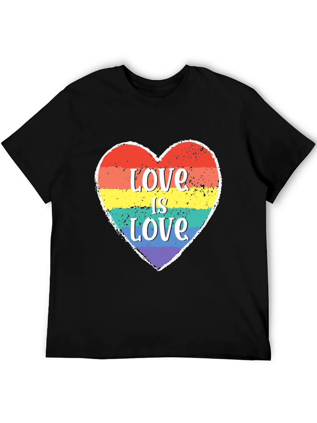 Love Is Love LGBTQ+ Heart Graphic Tee