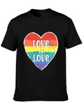 Love Is Love LGBTQ+ Heart Graphic Tee