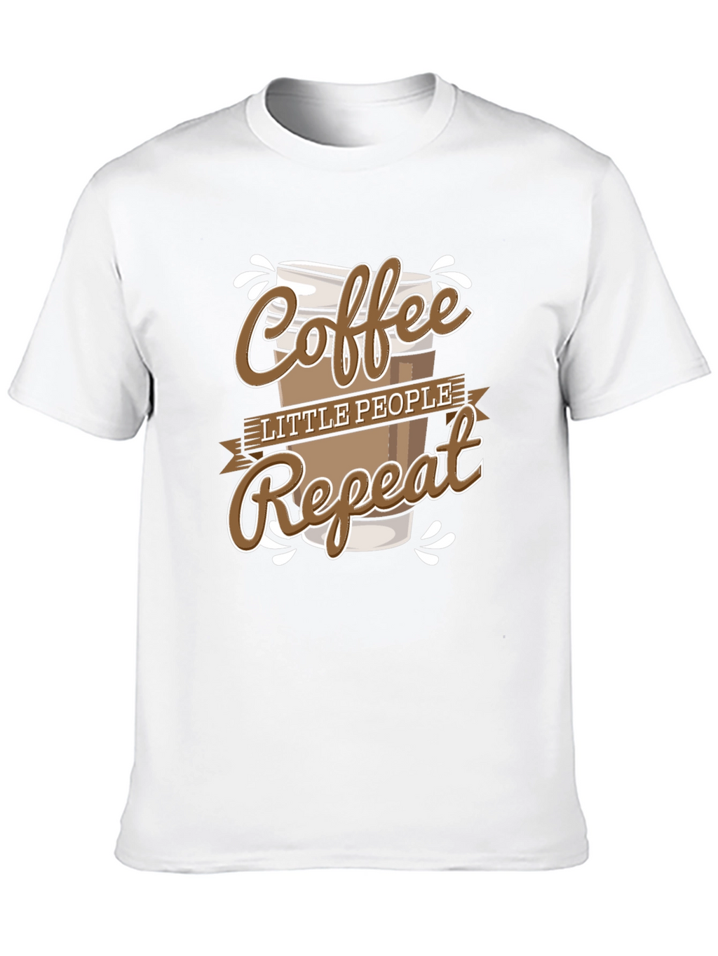 Coffee Little People Repeat Graphic Tee