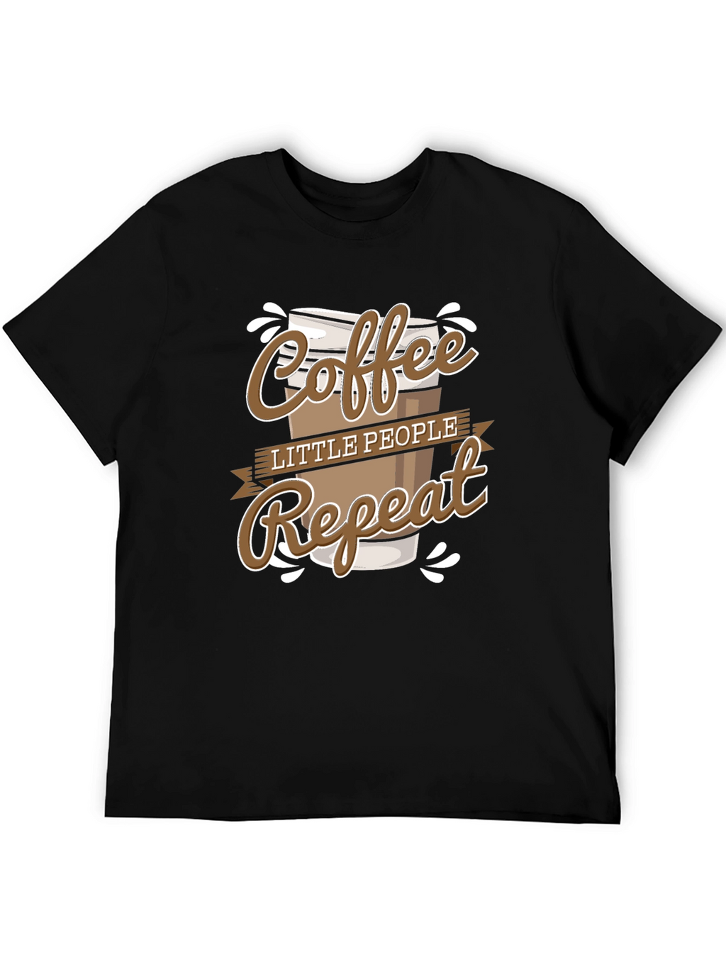 Coffee Little People Repeat Graphic Tee