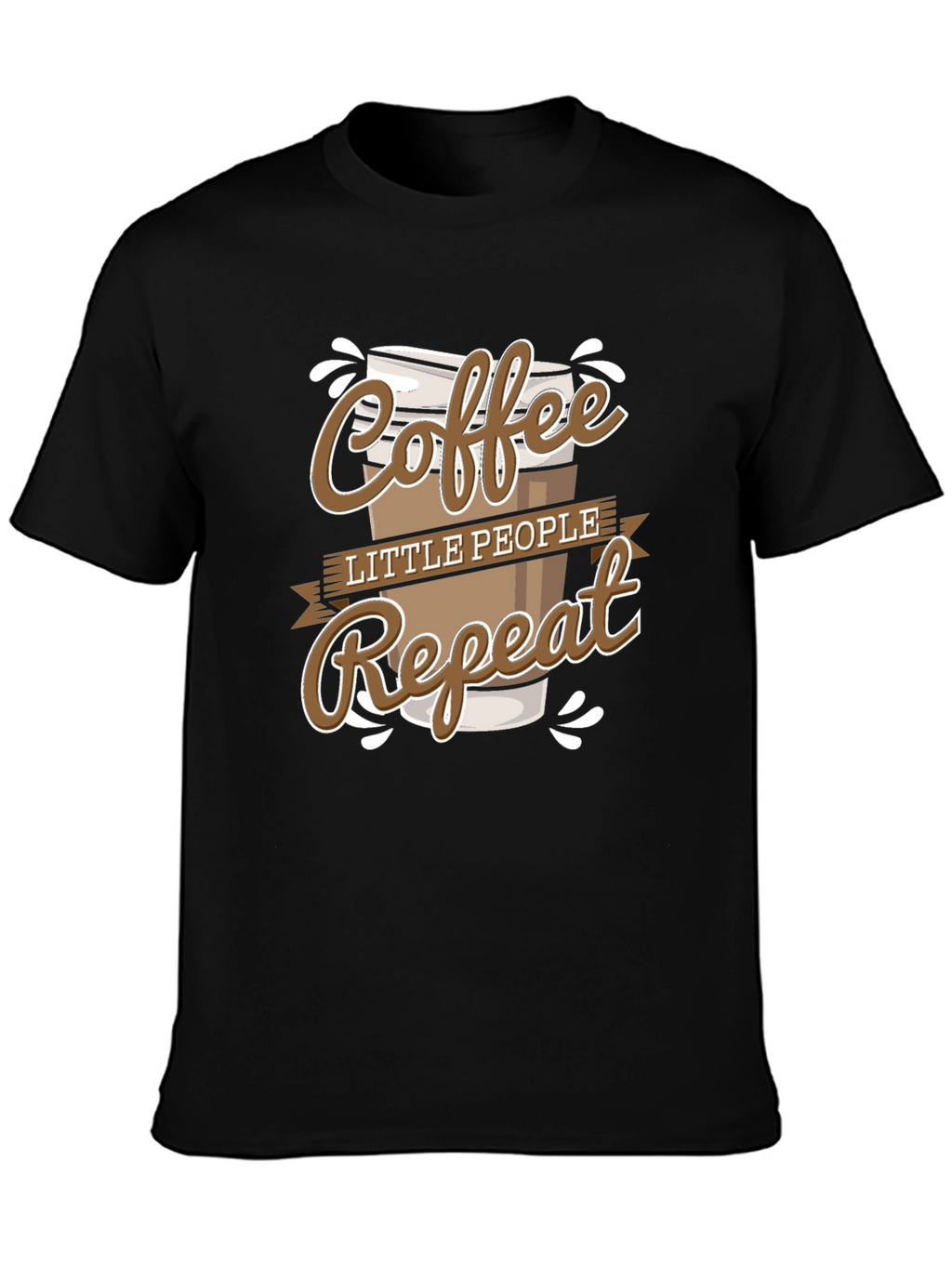 Coffee Little People Repeat Graphic Tee