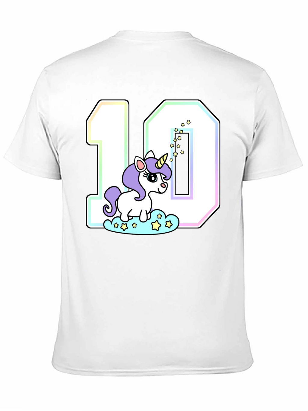 Kids Birthday T-Shirt: Unicorn Number 10