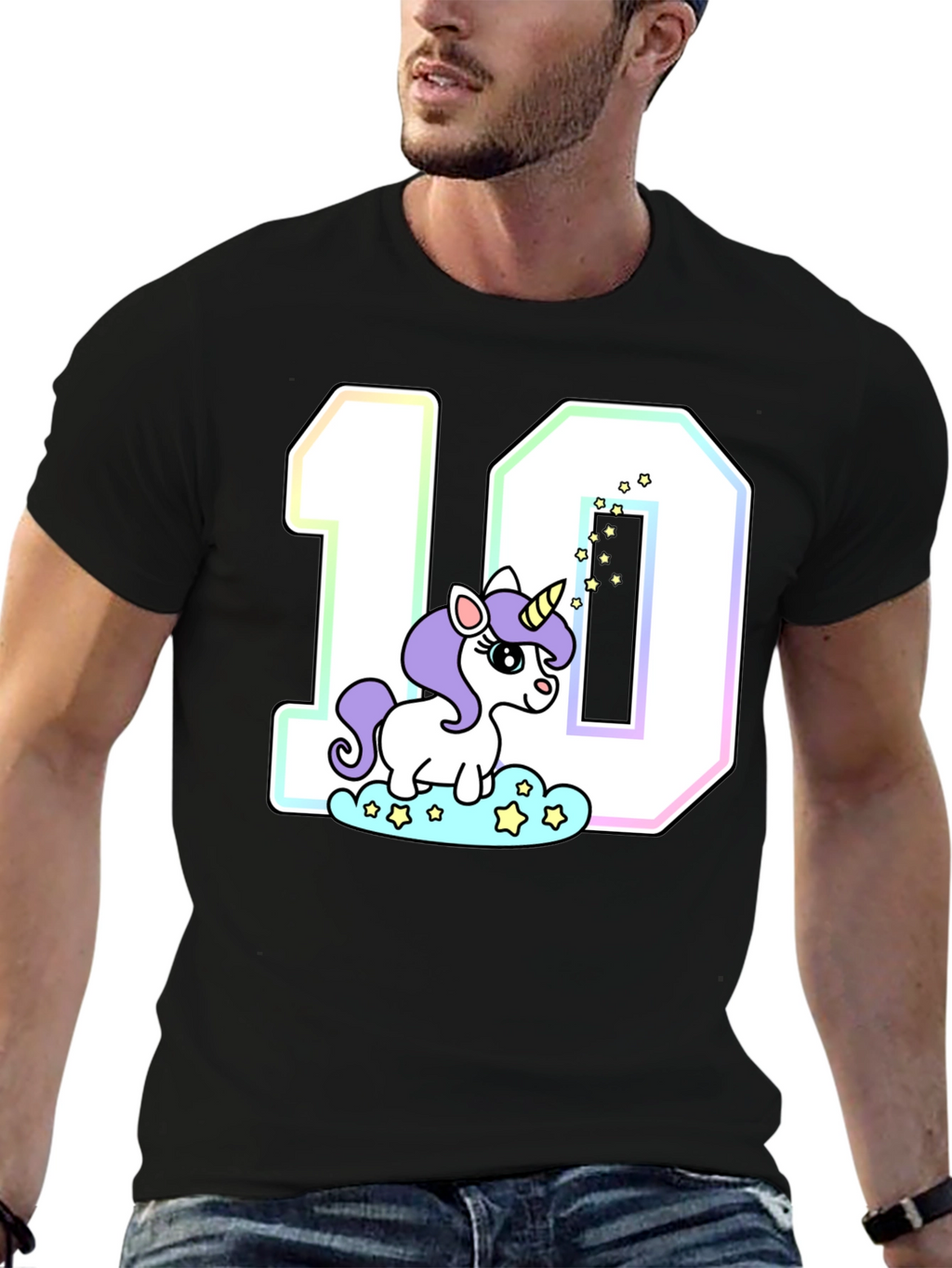 Kids Birthday T-Shirt: Unicorn Number 10