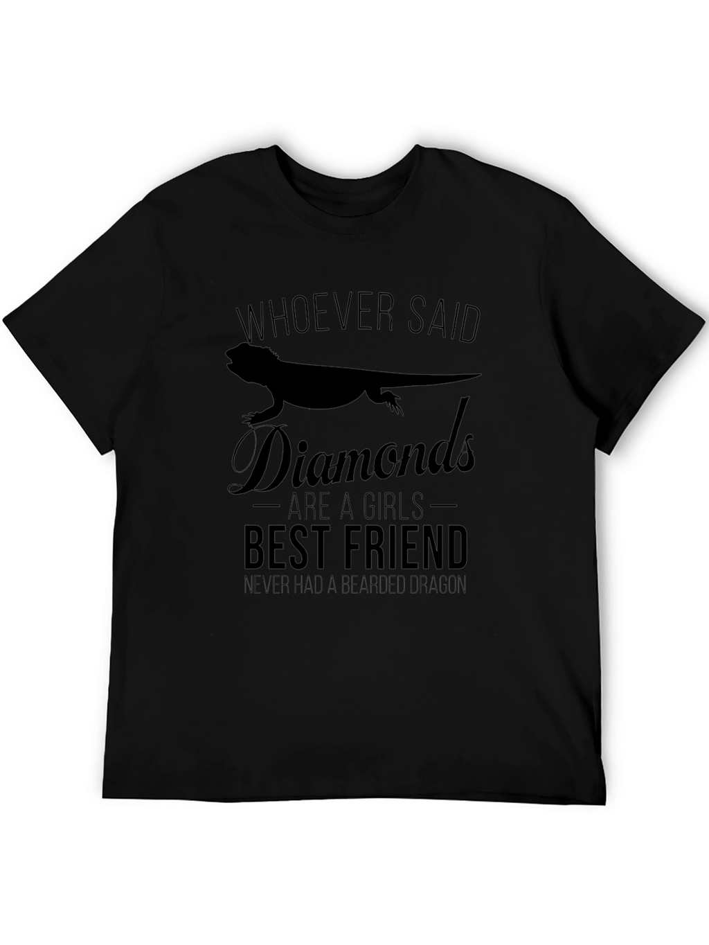 Bearded Dragon T-Shirt - Diamonds Best Friend Novelty Tee