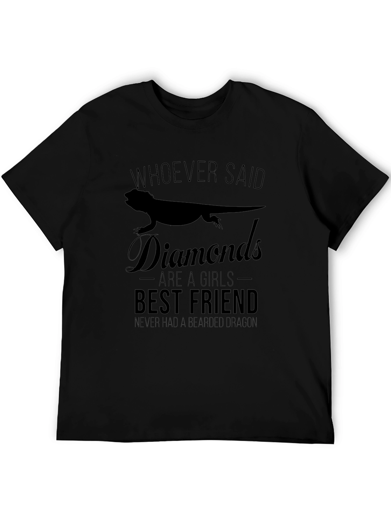 Bearded Dragon T-Shirt - Diamonds Best Friend Novelty Tee