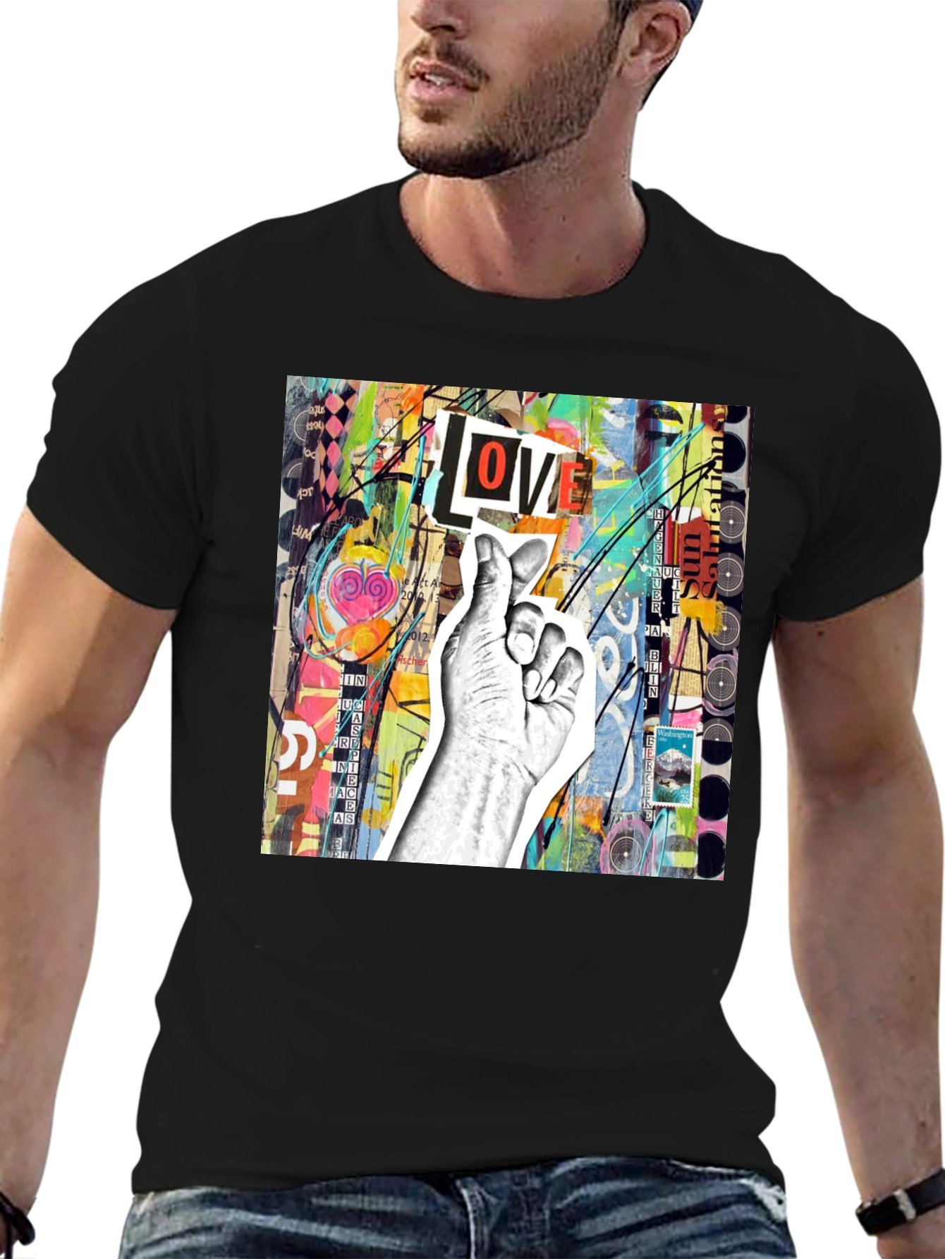 Abstract Love Graphic Tee