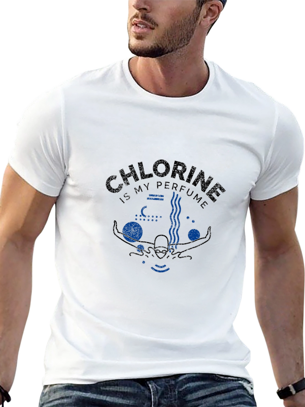 Chlorine is My Perfume Swimmer T-Shirt