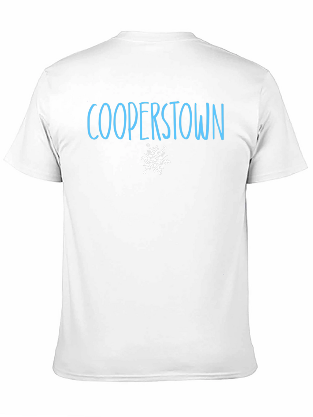 Cooperstown Black T-Shirt with Snowflake Design